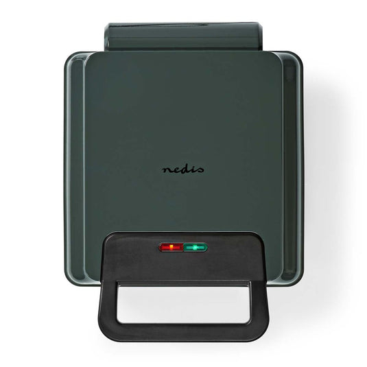 Nedis KAWP210FBK Wafelijzer Belgische Wafels 22 X 12.5 Cm 1200 W Automatische Temperatuurregeling Aluminium