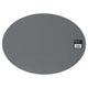 Mesapiu Mesapiu Placemat Lederlook Grey Ovaal 45x33 Cm