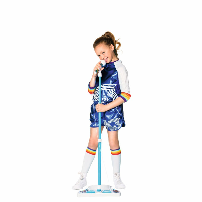 Afbeelding laden in galerijviewer, K3 roller disco karaoke microfoon met standaard + licht en geluid
