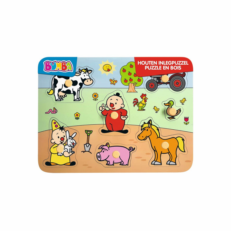 Afbeelding laden in galerijviewer, Bumba houten puzzel boerderij 7 stukjes
