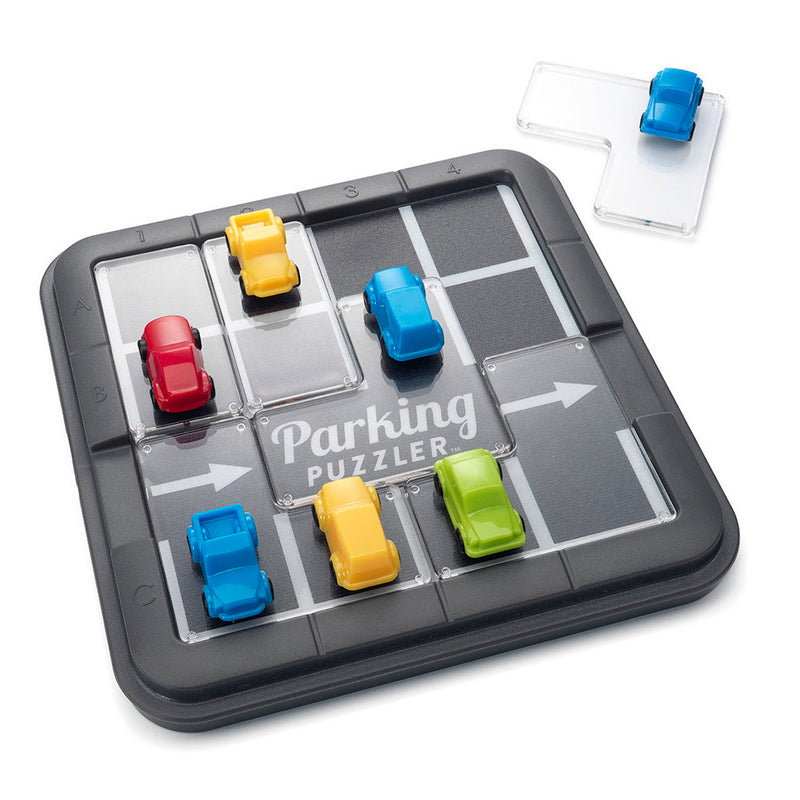 Afbeelding laden in galerijviewer, Smartgames - parking puzzler - 60 opdrachten - breinbreker - auto's - reisspel
