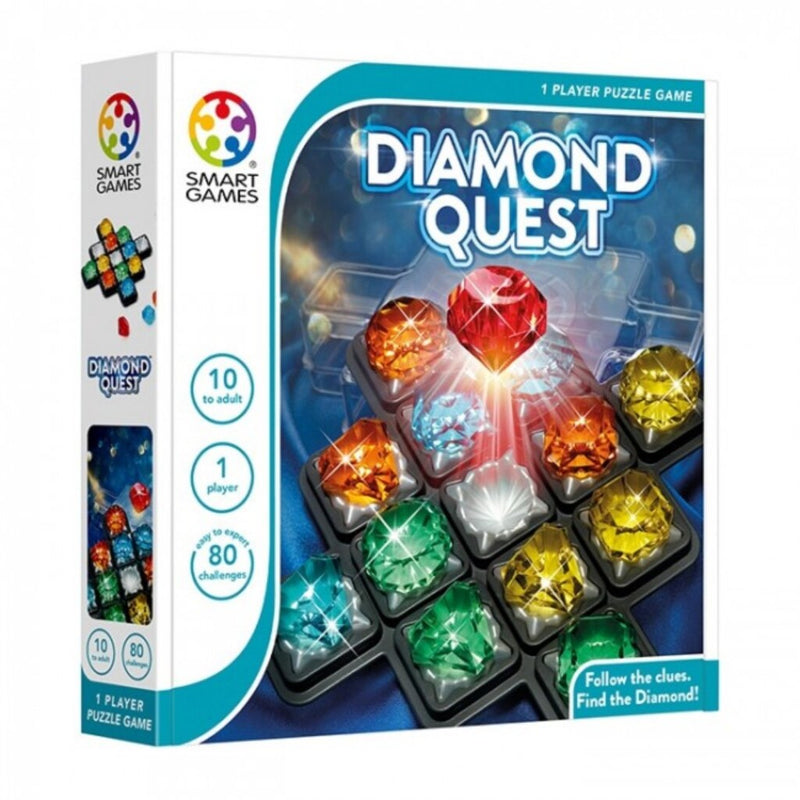 Afbeelding laden in galerijviewer, Smartgames diamond quest - logisch denkspel - 80 educatieve mijnuitdagingen - kleuren vormen breinbreker - solospel - vanaf 10 jaar
