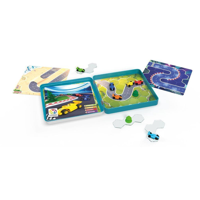 Afbeelding laden in galerijviewer, Smartgames pole position - magnetisch 3d race denkspel - 48 educatieve circuit uitdagingen - compact reisspel solospel - vanaf 5 jaar

