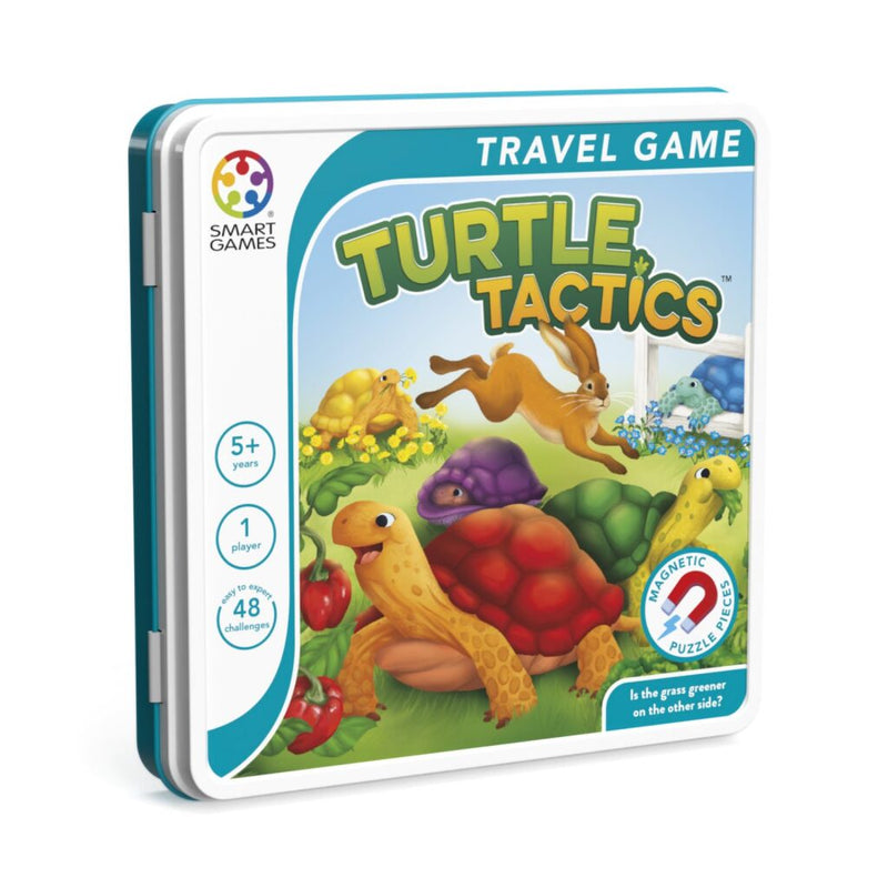 Afbeelding laden in galerijviewer, Smartgames turtle tactics - magnetisch logisch denkspel - 48 educatieve haas schildpad uitdagingen - compact reisspel solospel - vanaf 5 jaar
