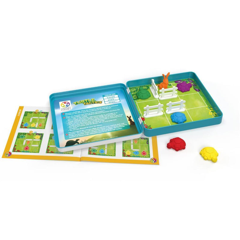 Afbeelding laden in galerijviewer, Smartgames turtle tactics - magnetisch logisch denkspel - 48 educatieve haas schildpad uitdagingen - compact reisspel solospel - vanaf 5 jaar
