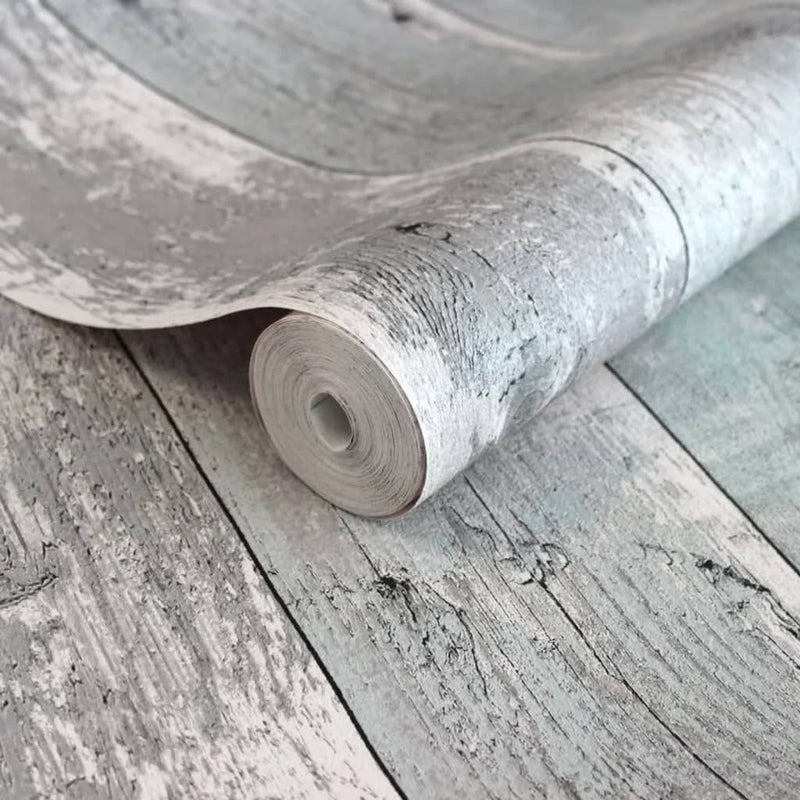 Afbeelding laden in galerijviewer, Noordwand Noordwand Behang Topchic Wooden Planks grijs en blauw
