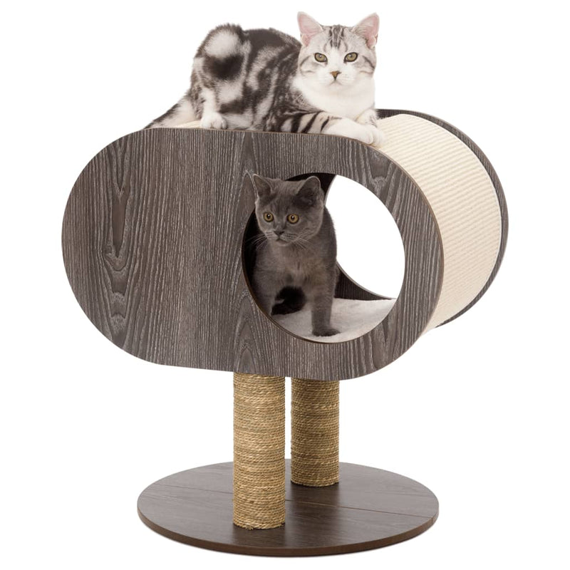 Afbeelding laden in galerijviewer, Jack and Vanilla Jack and Vanilla Kattenmeubel cocon Molly 48x48x62 cm grijs
