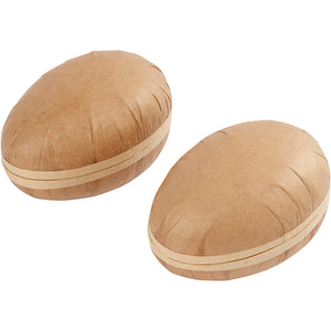 Creativ company tweedelig kartonnen eieren 12cm - 2st.