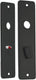 Starx wc-schild - deurschild met wc slot (wc57 5) - aluminium â€“ zwart