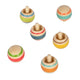 Small foot - houten tollen gestreept, set van 6