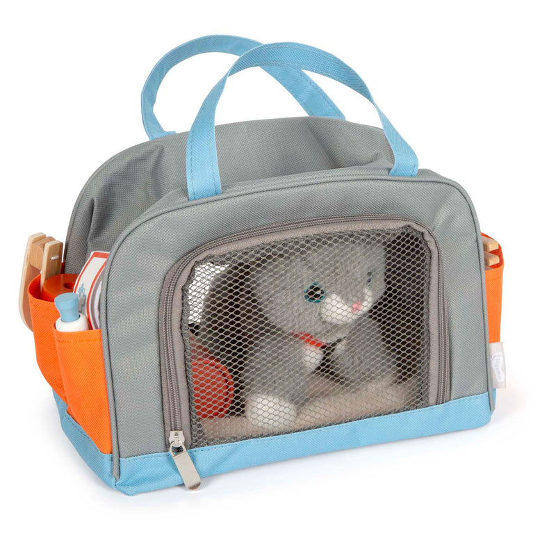 Afbeelding laden in galerijviewer, Small foot - knuffel kat met draagtas en verzorgingsset
