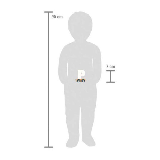 Small foot - houten lettertrein polar - p