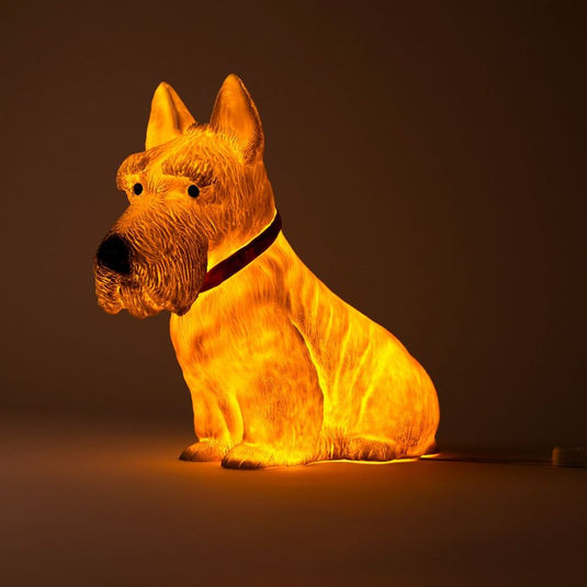 Egmont lamp hond scotty. 34x39 cm.