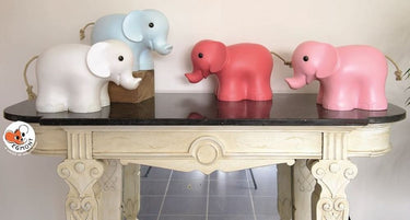 Egmont lamp olifant lichtblauw 22x32x16