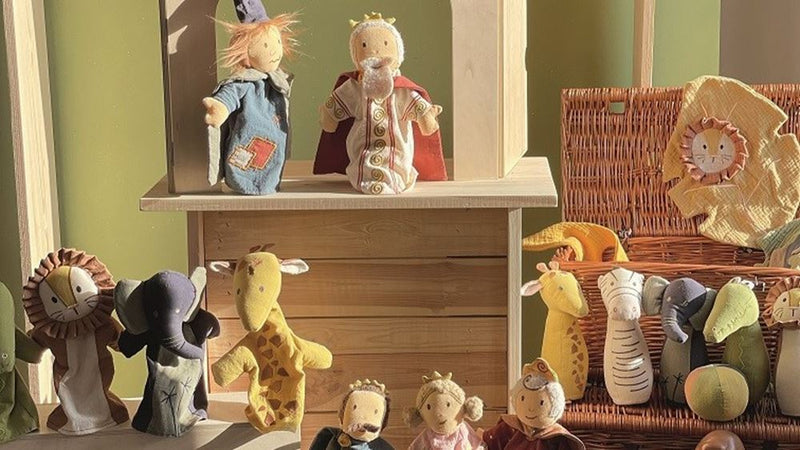 Afbeelding laden in galerijviewer, Egmont handpop leeuw. 29x17x6 cm. 0+
