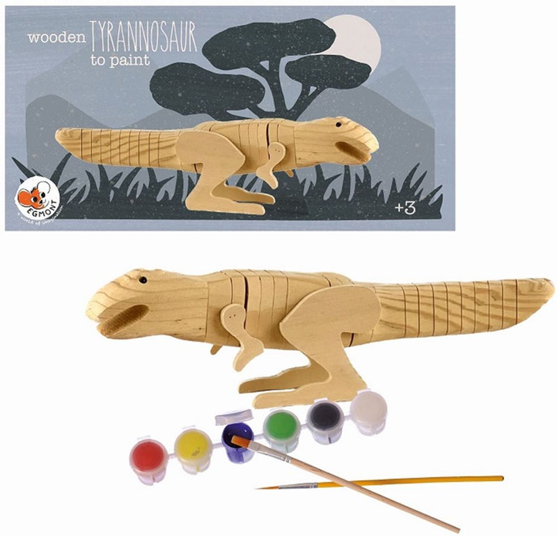 Afbeelding laden in galerijviewer, Egmont houten tyranosaurus om te verven.
