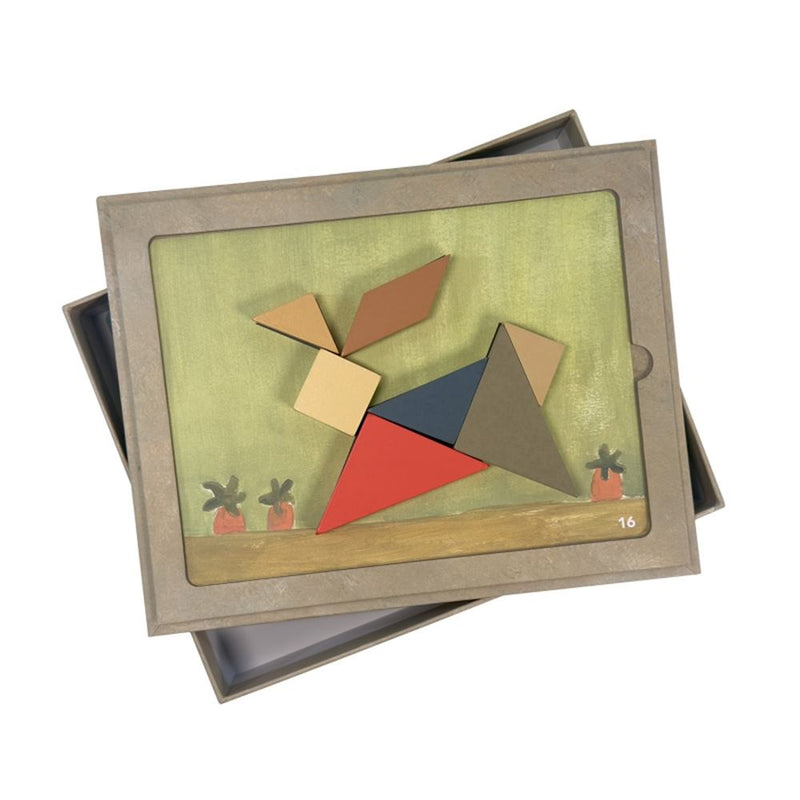 Afbeelding laden in galerijviewer, Egmont magnetische spel tangram. 23x18x4
