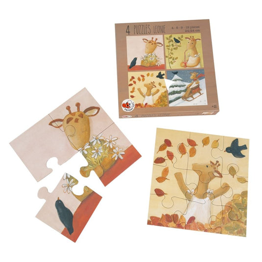 Egmont puzzel leonie. 4-6-9-12 stukjes.
