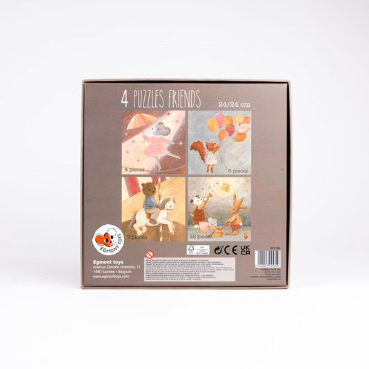 Egmont 4 puzzels vrienden. fsc karton. 2