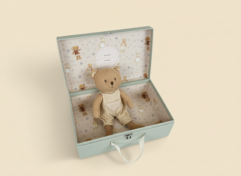 Afbeelding laden in galerijviewer, Egmont knuffel marcel de beer cadeaudoos
