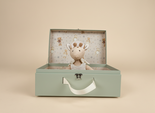 Knuffel leonie de giraf cadeaudoos