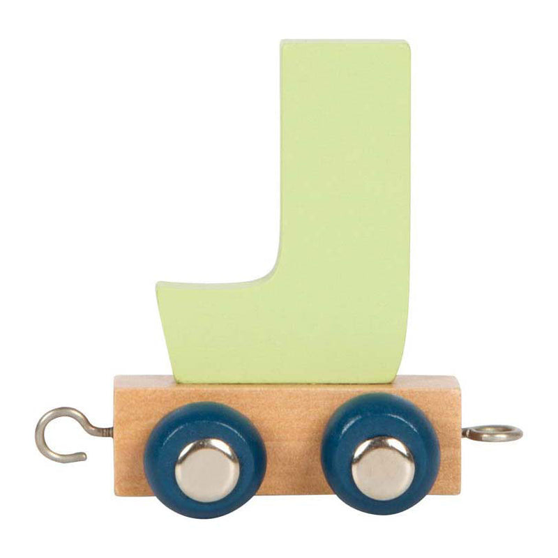 Afbeelding laden in galerijviewer, Small foot - houten lettertrein polar - j
