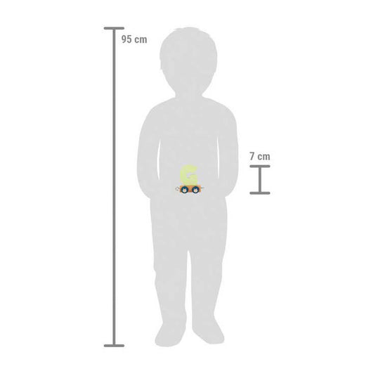 Small foot - houten lettertrein polar - g