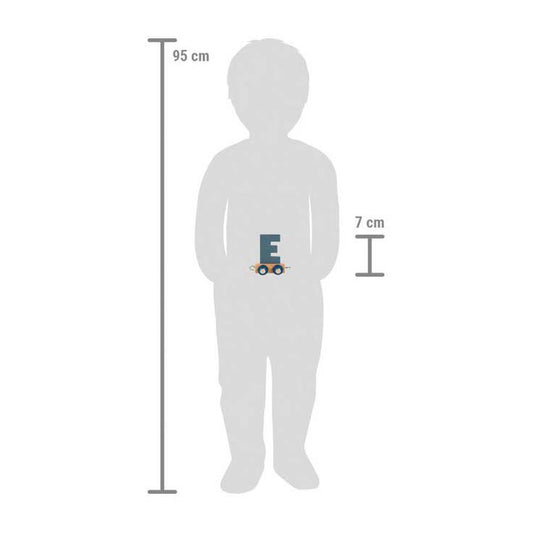 Small foot - houten lettertrein polar - e