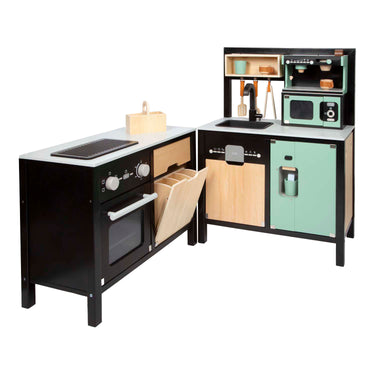 Small foot - houten industriele keuken met keukeneiland, 18dlg.