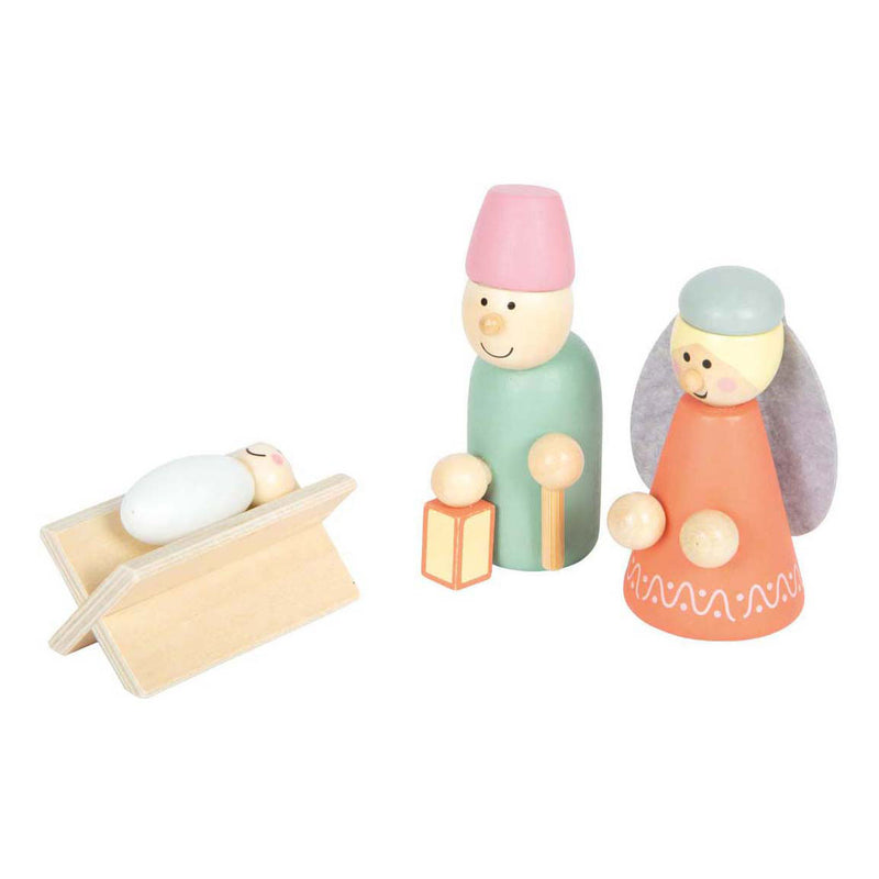 Afbeelding laden in galerijviewer, Small foot - houten kribbe kerstverhaal speelset
