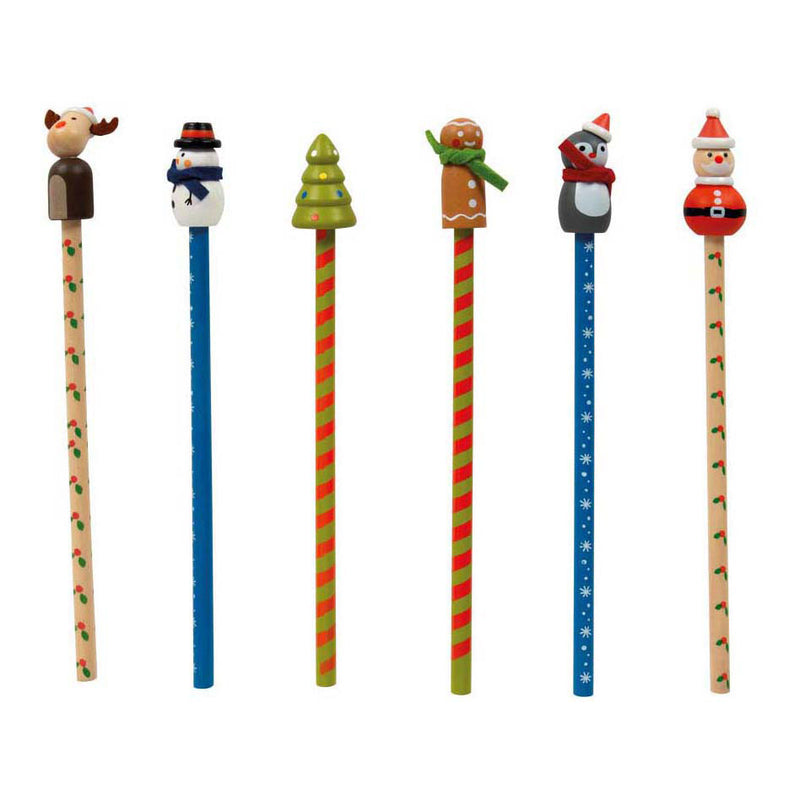 Afbeelding laden in galerijviewer, Small foot - kerstpotloden set, 6dlg.
