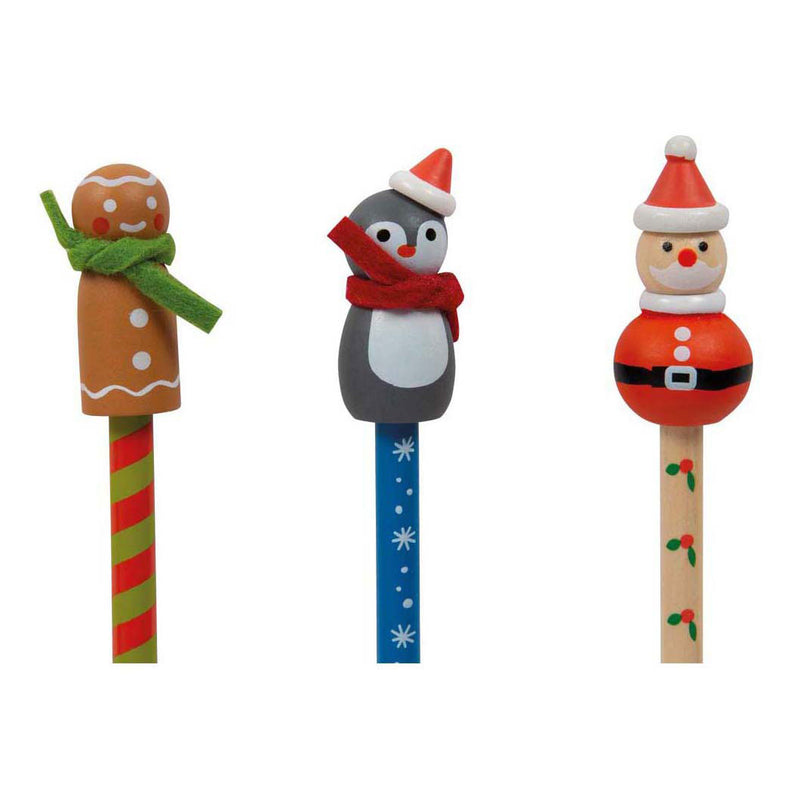 Afbeelding laden in galerijviewer, Small foot - kerstpotloden set, 6dlg.
