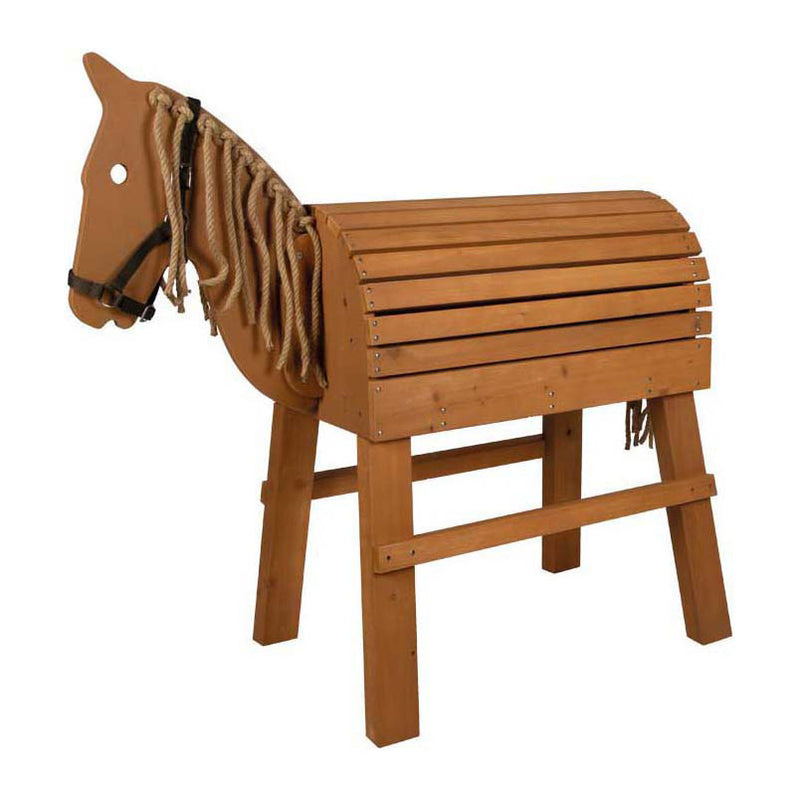 Afbeelding laden in galerijviewer, Small foot - houten paard bruin
