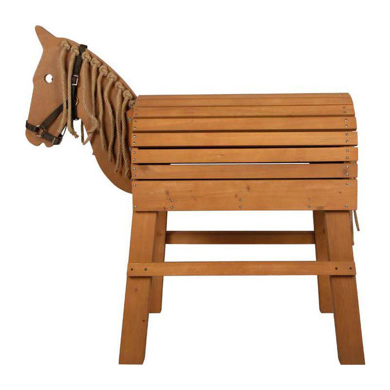 Afbeelding laden in galerijviewer, Small foot - houten paard bruin
