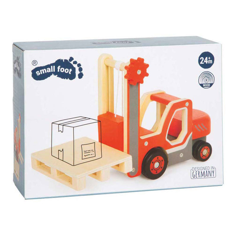 Afbeelding laden in galerijviewer, Small foot - houten heftruck met pallet
