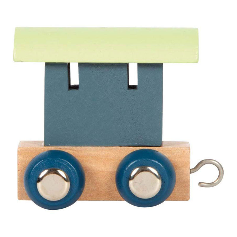 Afbeelding laden in galerijviewer, Small foot - houten lettertrein polar - wagon blauw groen - 12 stuks
