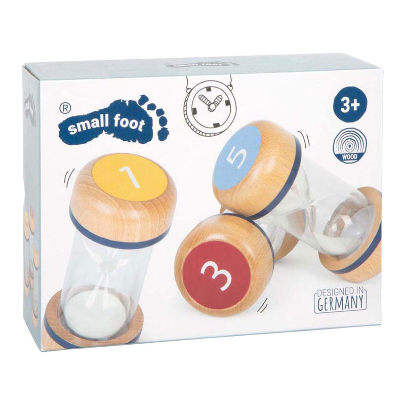 Afbeelding laden in galerijviewer, Small foot - houten zandlopers - 3dlg.
