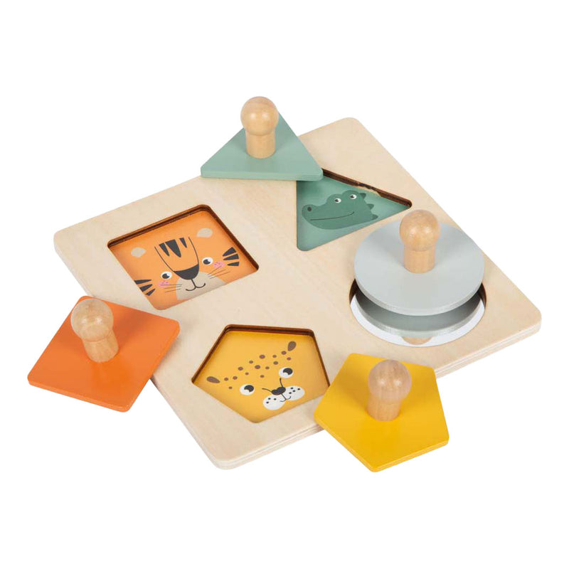 Afbeelding laden in galerijviewer, Small foot - houten vormen montessori puzzel fsc
