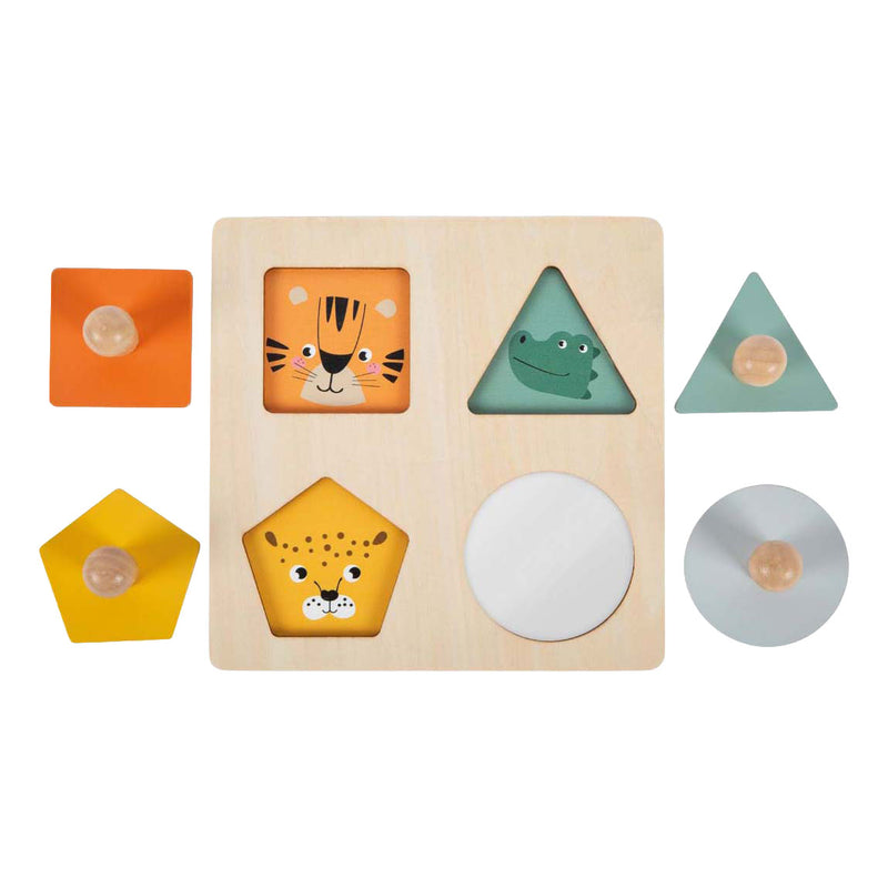 Afbeelding laden in galerijviewer, Small foot - houten vormen montessori puzzel fsc

