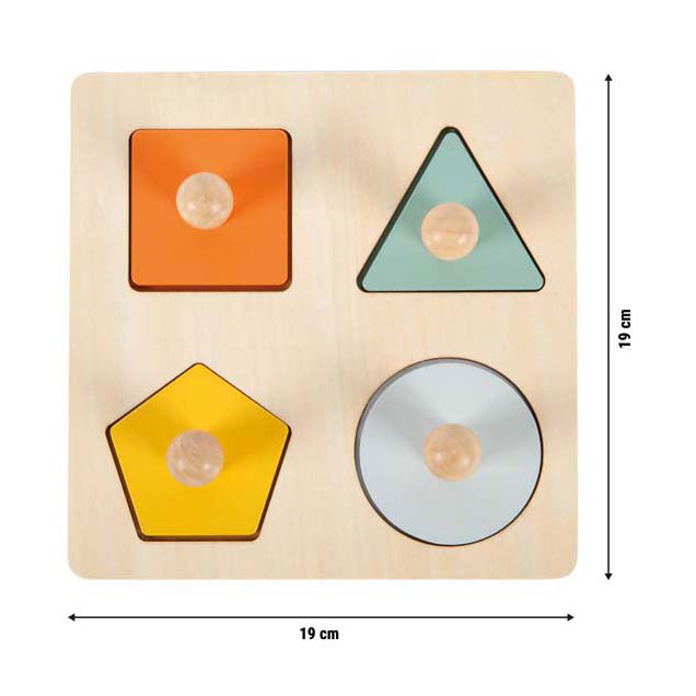 Afbeelding laden in galerijviewer, Small foot - houten vormen montessori puzzel fsc

