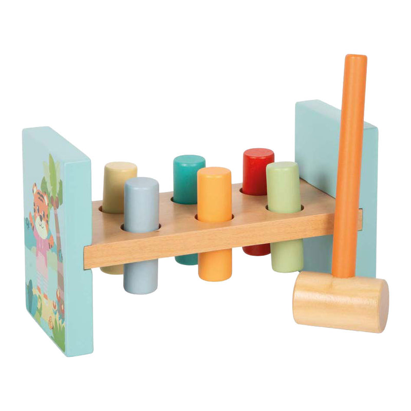 Afbeelding laden in galerijviewer, Small foot - houten hamerbank jungle friends fsc
