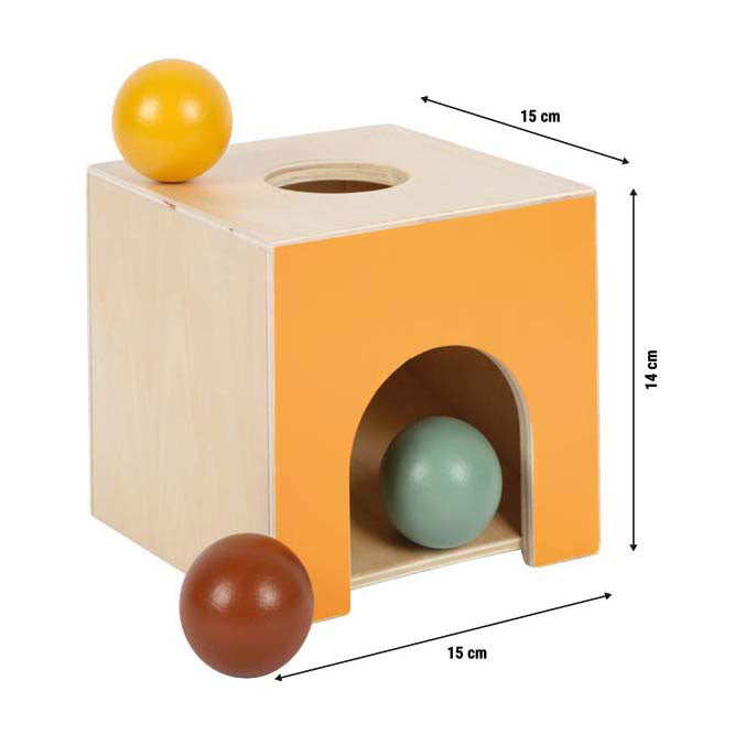 Afbeelding laden in galerijviewer, Small foot - houten montessori knikkerdoos fsc

