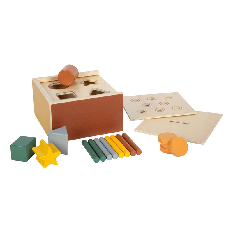 Afbeelding laden in galerijviewer, Small foot - houten montessori vormpassend spel fsc
