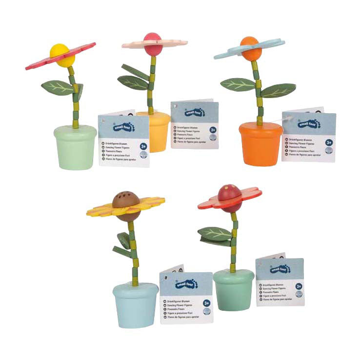 Afbeelding laden in galerijviewer, Small foot - houten drukfiguur bloem
