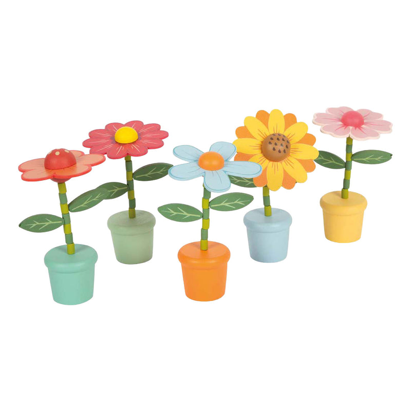 Afbeelding laden in galerijviewer, Small foot - houten drukfiguur bloem
