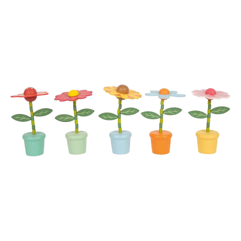 Afbeelding laden in galerijviewer, Small foot - houten drukfiguur bloem
