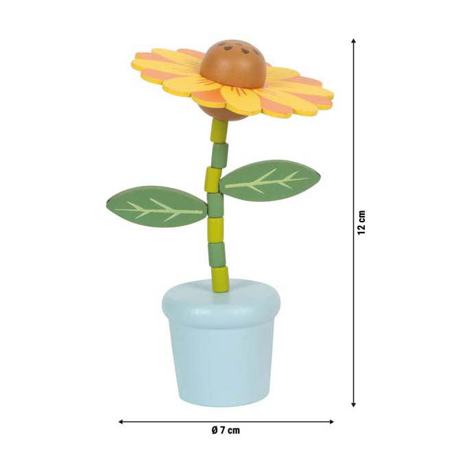 Afbeelding laden in galerijviewer, Small foot - houten drukfiguur bloem
