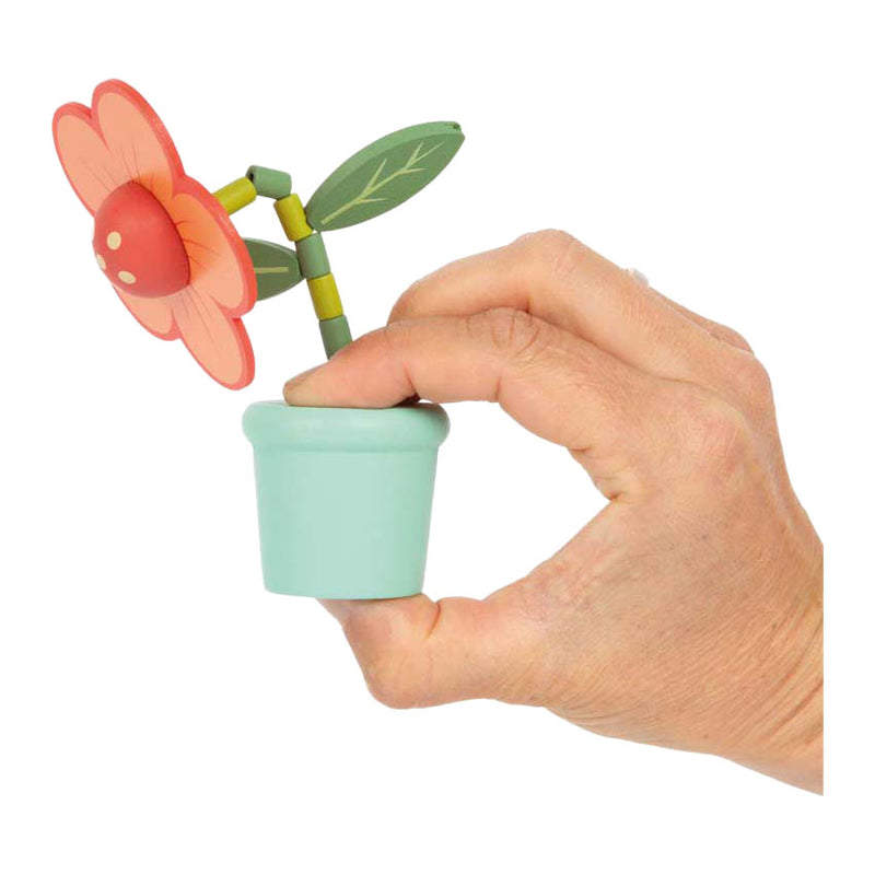Afbeelding laden in galerijviewer, Small foot - houten drukfiguur bloem
