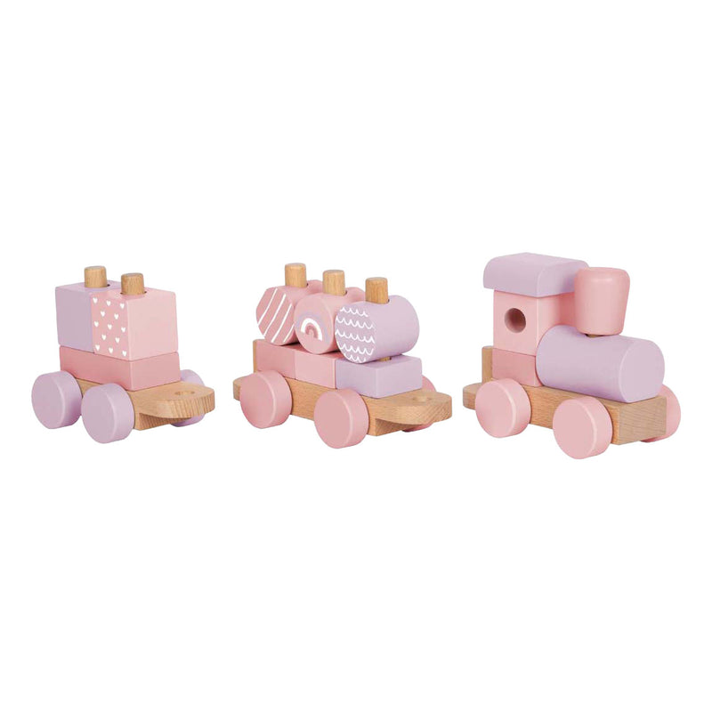 Afbeelding laden in galerijviewer, Small foot - houten trein roze
