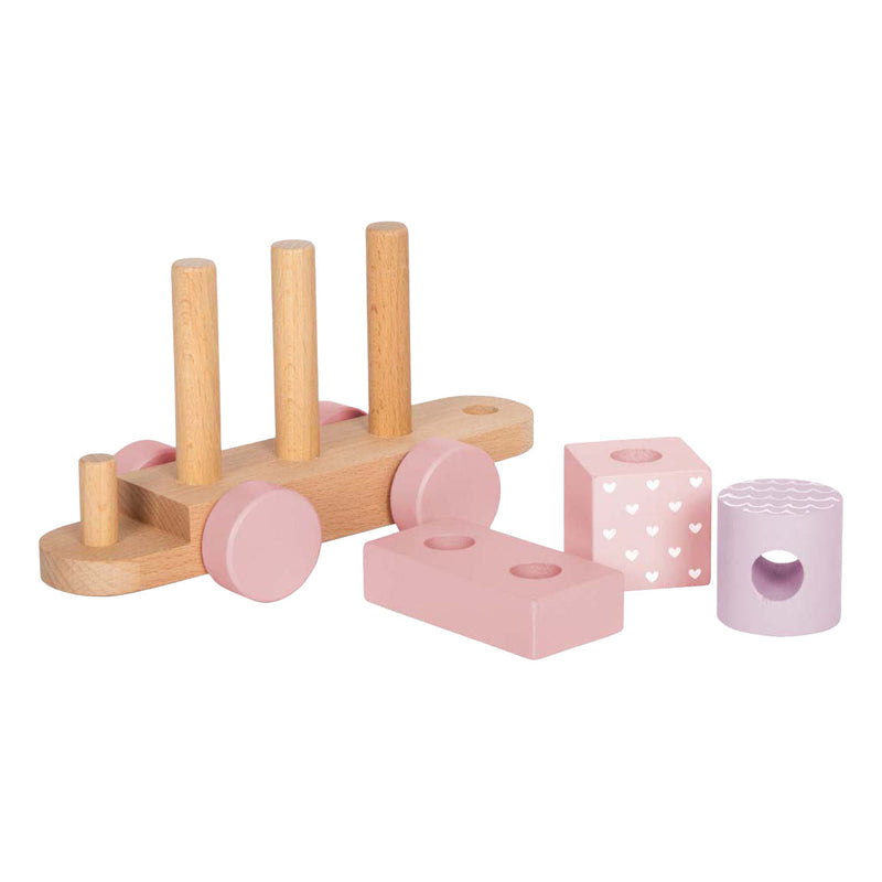 Afbeelding laden in galerijviewer, Small foot - houten trein roze
